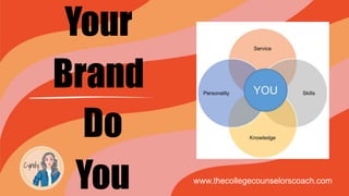 Your
Brand
Do
You www.thecollegecounselorscoach.com
 