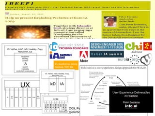 IxD  - august 2009 © 2005-2009, Peter Boersma, peter@peterboersma.com 