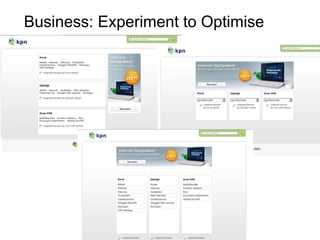 Business: Experiment to Optimise 