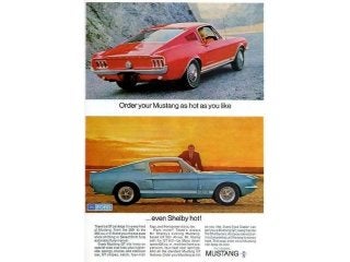 Peter Bouchard - 1967 Mustang Sales Brochure