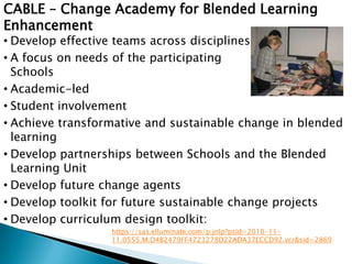 What we do:Minimising barriersBL innovation  & developmentEvaluationDissemination (communications and engagement)