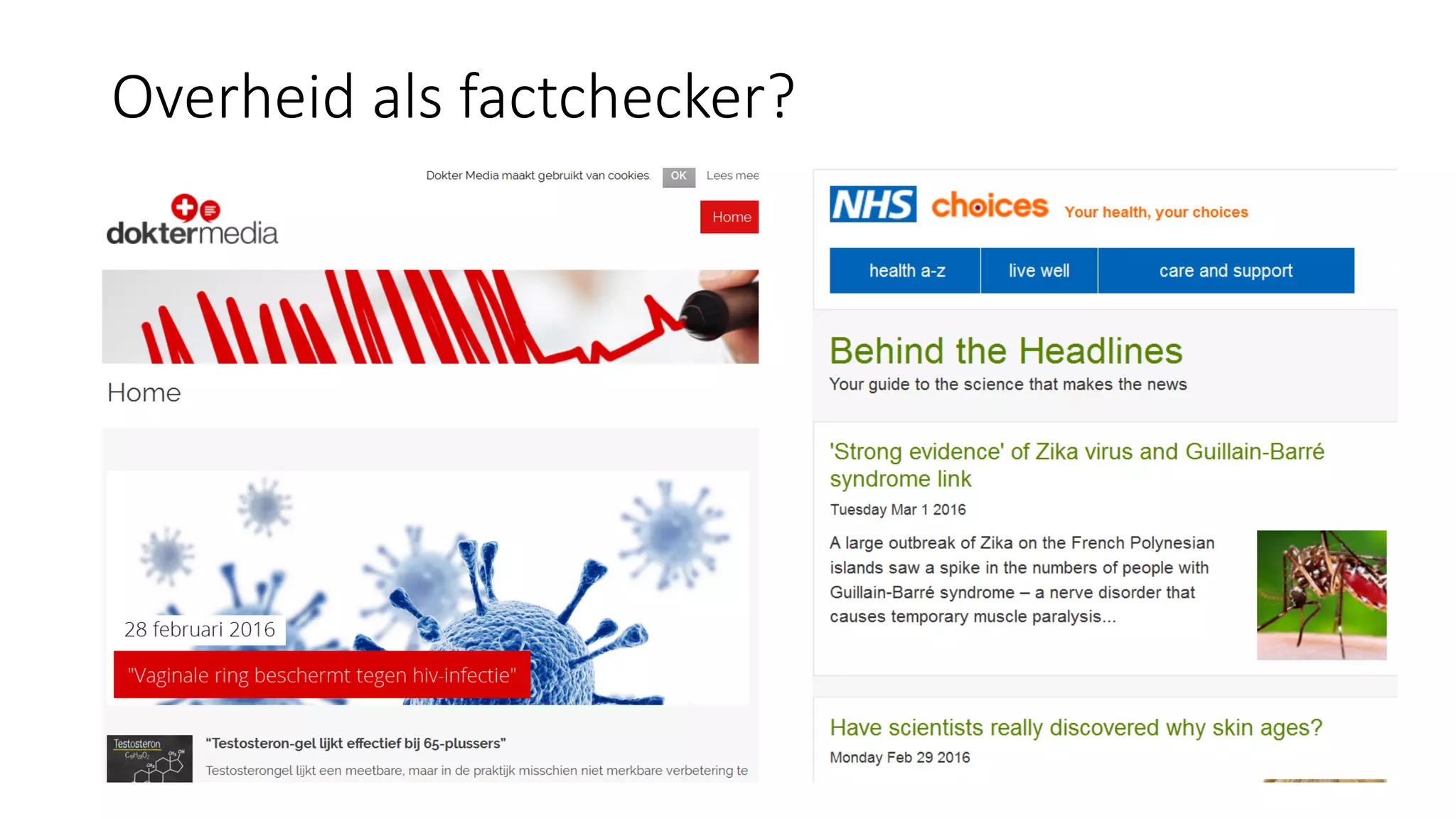 Overheid als factchecker?
 
