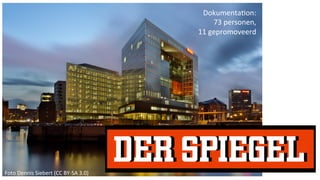 Foto	Dennis	Siebert	(CC	BY-SA	3.0)	
Dokumenta#on:	
73	personen,	
11	gepromoveerd	
 