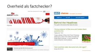 Overheid als factchecker?
 