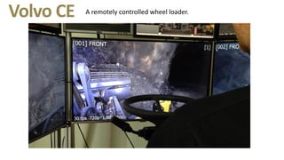 A remotely controlled wheel loader.Volvo CE
 