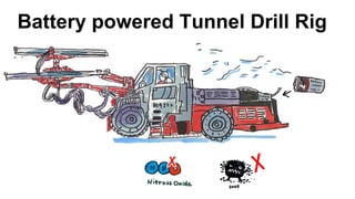 Battery powered Tunnel Drill Rig
 