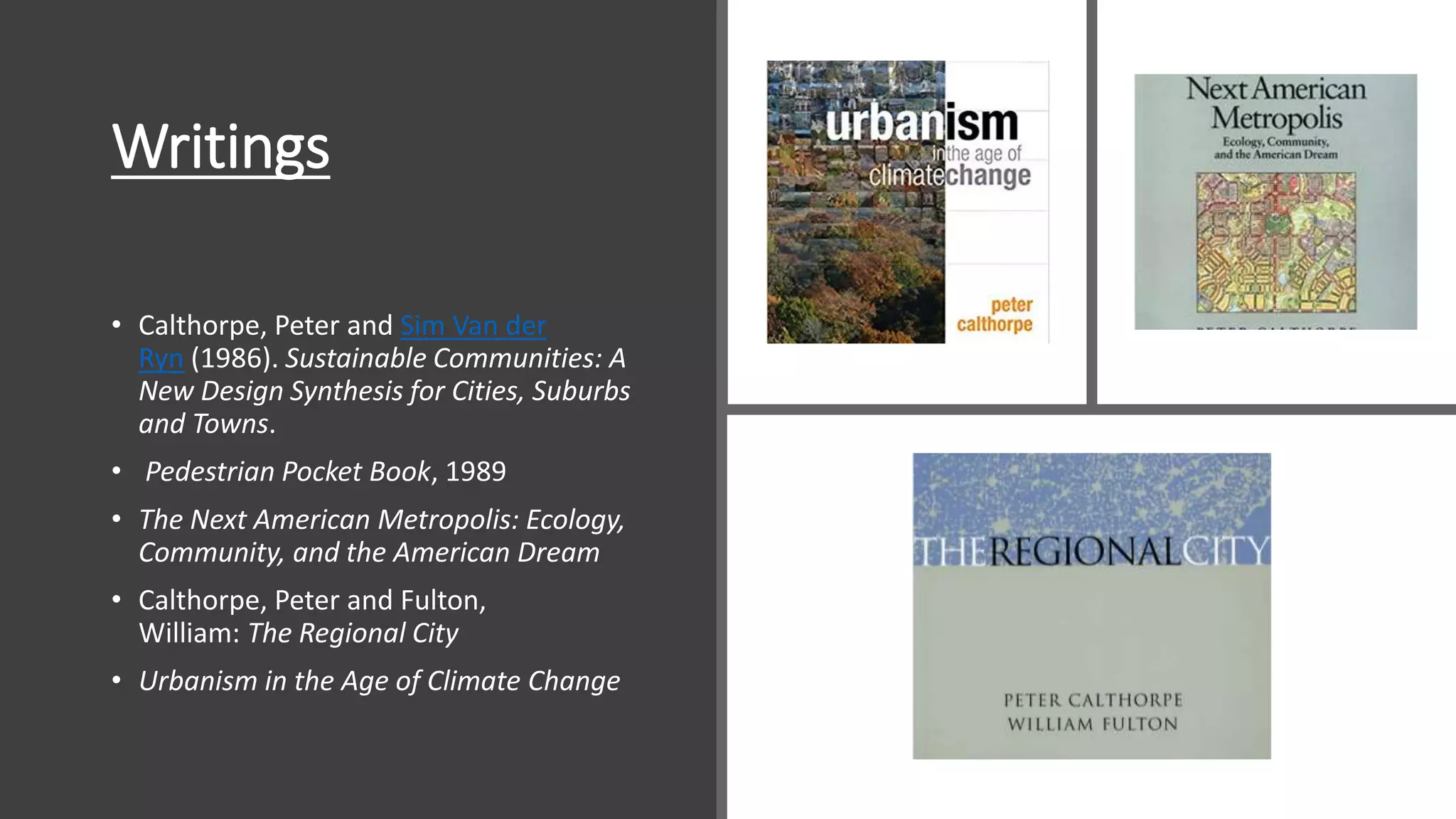 Peter calthorpe | PPTX