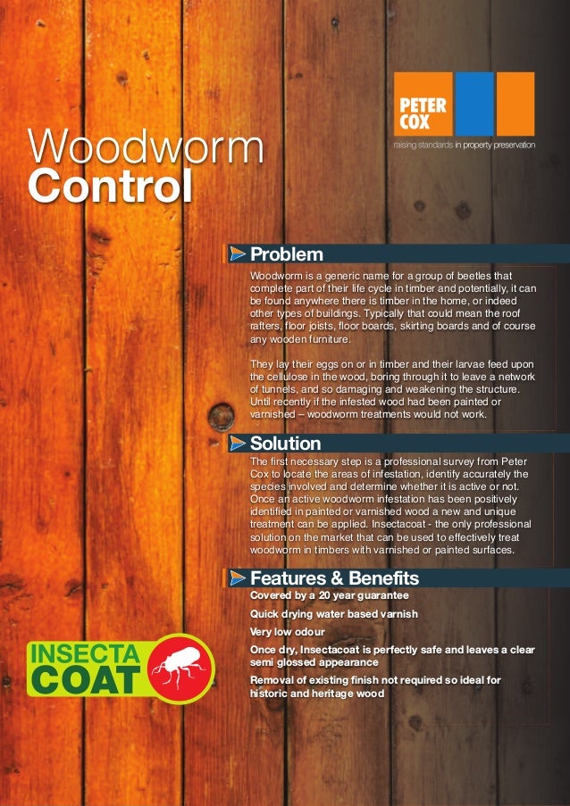 Peter Cox Insectacoat Woodworm Treatment
