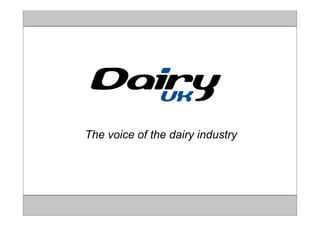 The voice of the dairy industry
 