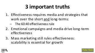 BAM Congress 2017: Peter Field - Exploiting the full effectiveness potential of the evolving media landscape