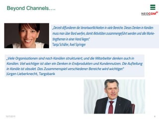 10/7/2015
Beyond Channels….
8
Intro: Digital & Intelligence
 