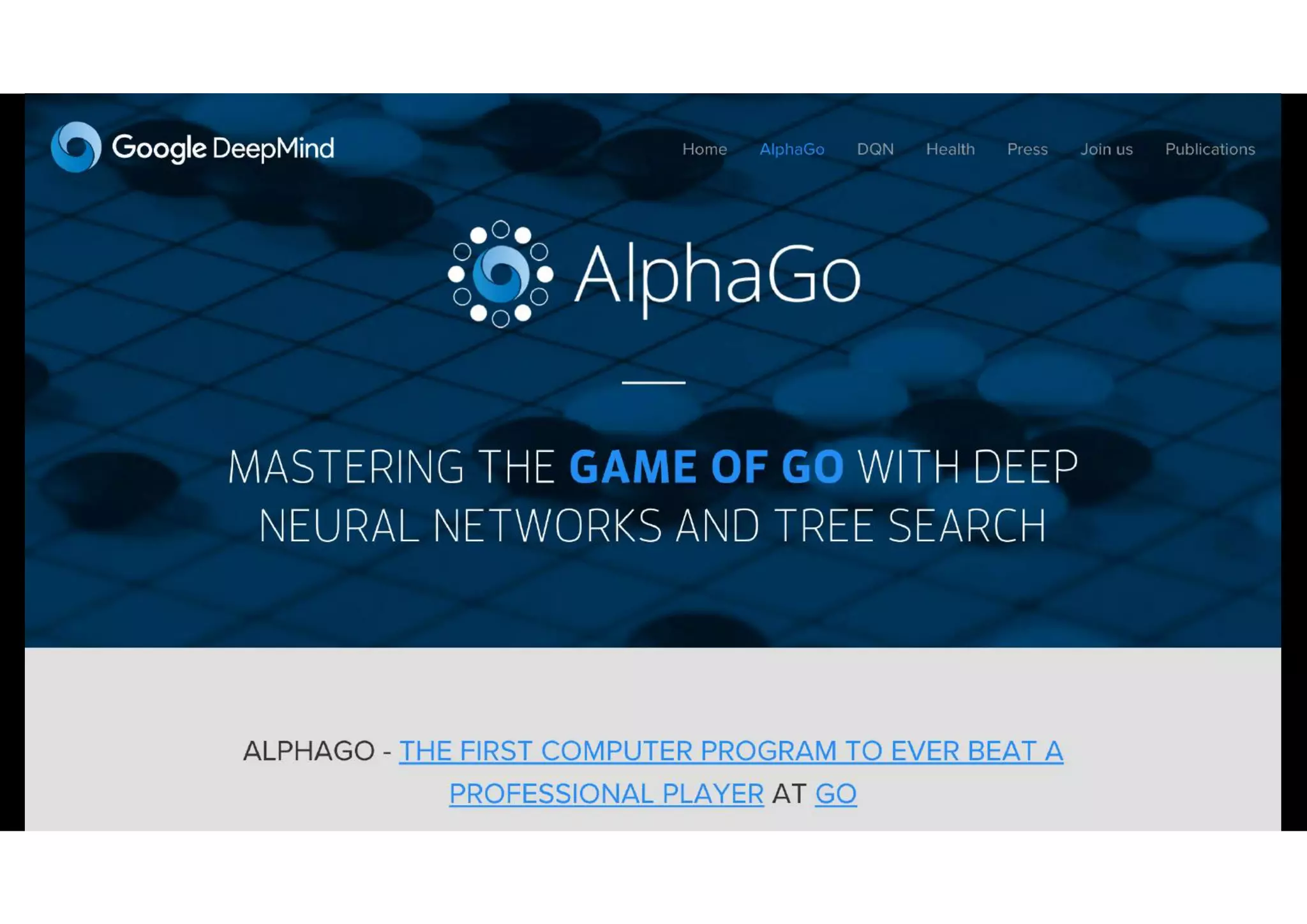 ALPHAGO
 
