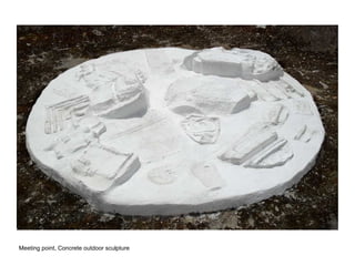 Meeting point, Concrete outdoor sculpture 