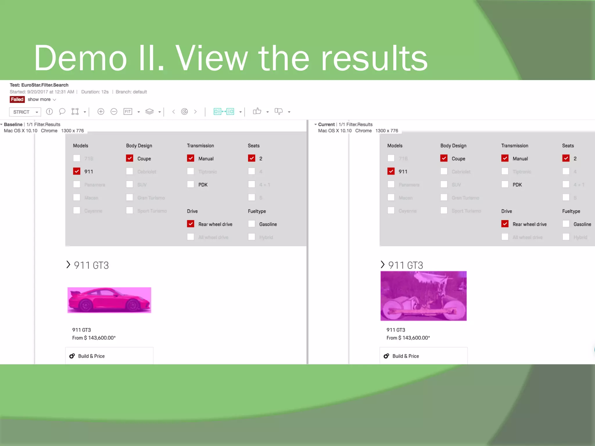 Demo II. View the results
 
