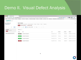 Demo II. Visual Defect Analysis
 