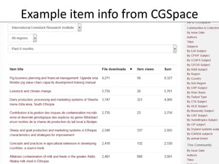 Measuring use of ILRI’s knowledge outputs – Some work in progress 