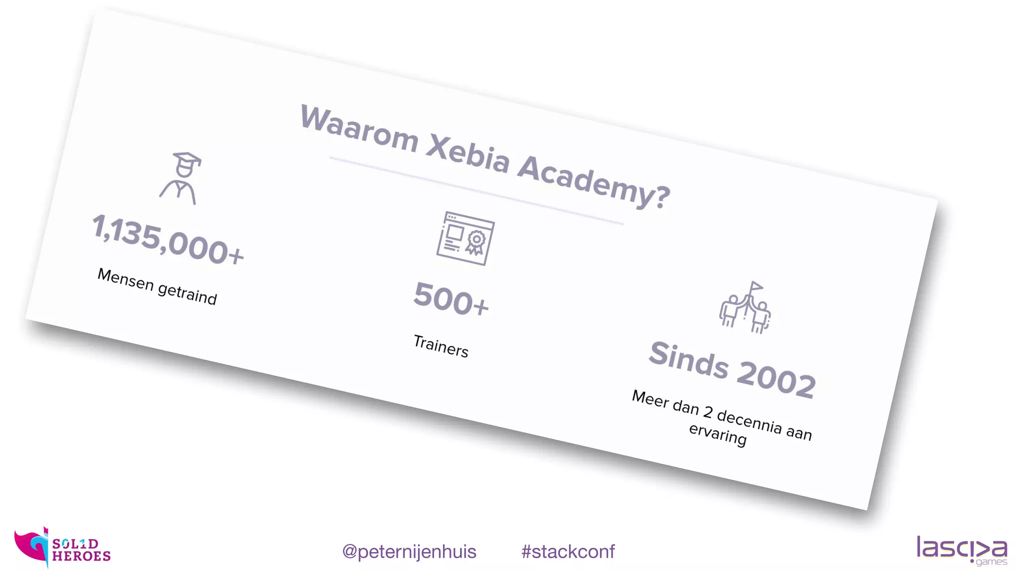 Do we reach the right target
audience?
@peternijenhuis #stackconf
 