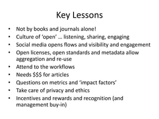 Open access / open publishing at the International Livestock Research Institute 