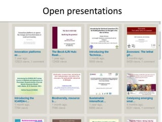 Open access / open publishing at the International Livestock Research Institute 