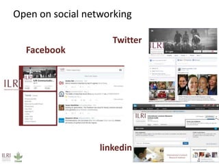 Open access / open publishing at the International Livestock Research Institute 