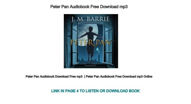 Peter Pan Audiobook Free Download Mp4