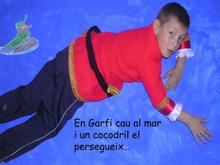 En Garfi cau al mar i un cocodril el persegueix… 