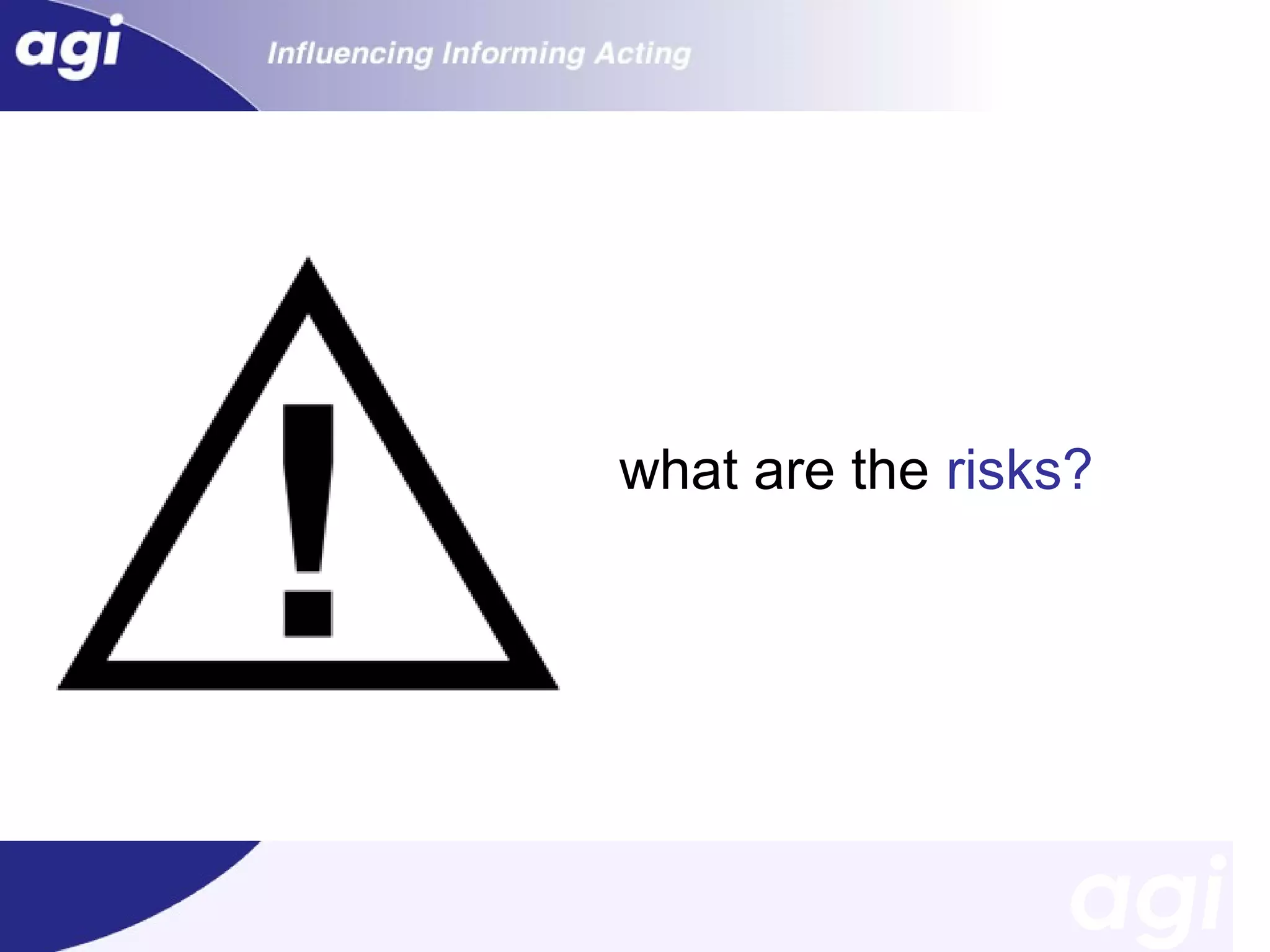 what are the risks?

 