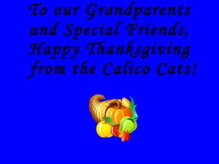 To our Grandparents and Special Friends, ,[object Object]