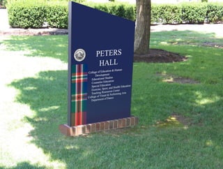 Peters Hall Sign Simulation