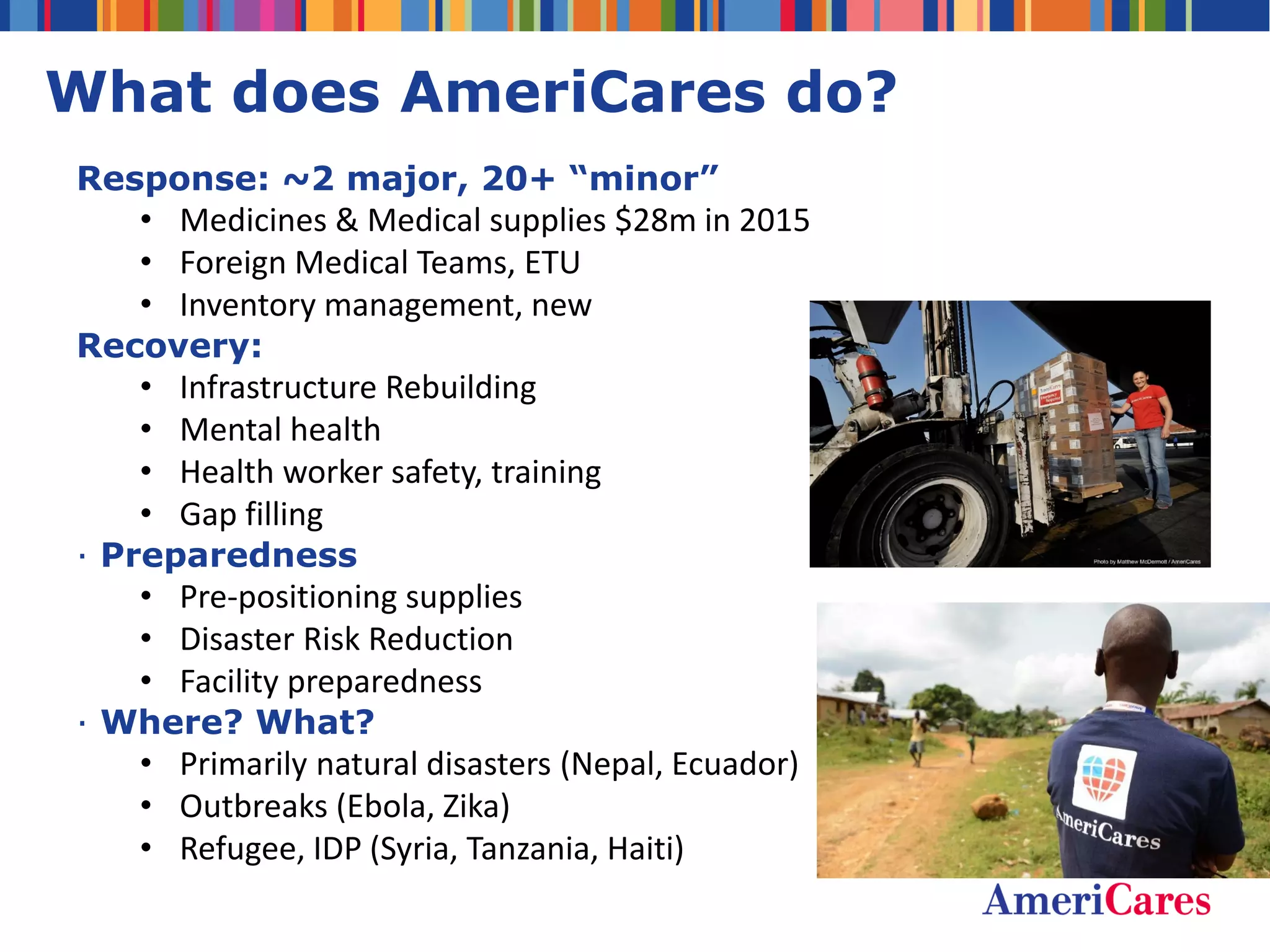 AmeriCares Disaster Response Anne Peterson | PDF