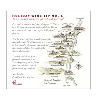 Peterson's Holiday Wine Tip No.1