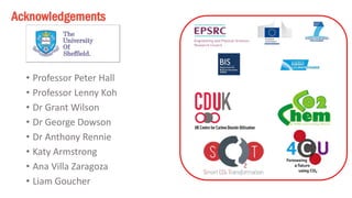 • 
Professor Peter Hall 
• 
Professor Lenny Koh 
• 
Dr Grant Wilson 
• 
Dr George Dowson 
• 
Dr Anthony Rennie 
• 
Katy Armstrong 
• 
Ana Villa Zaragoza 
• 
Liam Goucher 
Acknowledgements 