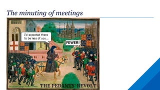 Minuting Example Minute Taking - ICSA Bedfordshire and Hertfordshire Group | PPTX