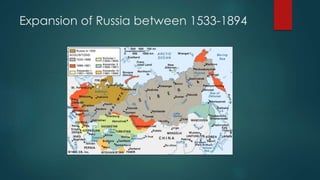Expansion of Russia between 1533-1894 
 