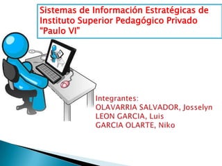 Sistemas de Información Estratégicas de
Instituto Superior Pedagógico Privado
“Paulo VI”
 