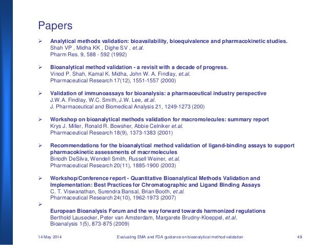 Phd thesis bioanalytical method validation