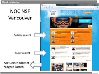 Cloud computingNOC NSFVancouverRedactie content‘Social’ contentActuelerecontent