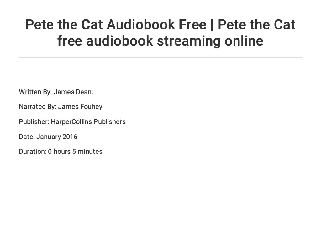 Pete the Cat Audiobook Cover