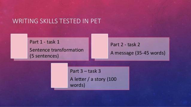 Pet exam preparation workshop paper 1
