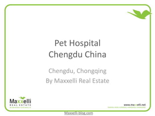 Pet Hospital
 Chengdu China
 Chengdu, Chongqing
By Maxxelli Real Estate



      Maxxelli-blog.com
 