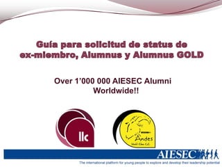 Over 1’000 000 AIESEC Alumni
Worldwide!!
 