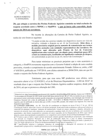 Ação contra queda do reajuste dos PFAs - Petição inicial