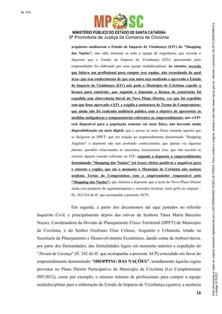 1
77347324
4612
!!#
$
%'()*)+
,-/01234567857895715:81;05132515098:=-?)@)*A%B%CA%%CA)*DEFC%*EBG
B%FA*GBG?HFEIJ@EGB%'()*)KFLGA%FBG)MNOPIG?@%AQFIE)CGR*%)SE)K)CCE?
TH%))S%FEB))B%FA*)*)G?HFEIJ@EGSEUEFVG+
W-X14870765Y4Z528[1064]195353;844528^828497813_3`513/a70^013
b731;051028b780934c548]3c^5287de3f87:78;5^3735[106485975^3739dg04-
h-iC)I%CCGC%EFA%*S%F(j%CkHFAGlMS%FEB)m)FG%no%npEFGB%q*%EA)CB%S%*LG
A%*)@*GS)(LGBGor'sqtM-
u-/^7848193715f3^75^5493^3733^75f3vZ52543;84454865Y4w84-
x-y465Y4w844093254]195z_3`513/a70^013b731;051028b78093428f87Z5487
^373Y8Y5zf03c^54407{c=:28Y37a73:|10:3c^5440728;Y0f0232897314f8743Y28{}
84872834~3Y955;51;789537:325-`8f87d93:6:;519879523434;5934c3:3773vw84
8Y37a7328^344805-
xx-€Z5487d^87:0902565Y4Z5^373f8|;Y5413/f8102357a8‚Y034`8ƒ;;3-„8
18;844d705c487d^87:09025:78;5^373[1064c481258498^373Y8Y53f03-
MMNOP%FA%FB%TH%AGB)C)CEFA%*S%F(j%CSED*E)CB%S%*LGC%*%…%IHA)B)C@%nG
@*G@*E%AD*EG GH %?@*%C) *%C@GFCDS%n@%nG CVG@@EF†KH?) S%U TH% H?
%?@*%%FBE?%FAGB%CA%@G*A%)H?%FA)*DK%?HEAGKGpnH…GB%S%JIHnGCIG?B%CAEFG
%…InHCES)?%FA%)G‡CVG@@EF†ˆ+i%?@*%%FBE?%FAGCH@*)IEA)BGC%AG*F)*DH?
@‰nG†%*)BG*B%A*Dp%†GEFA%FCGTH%I)*%I%B%?%nVG*E)CFG)I%CCGKF)IE*IHn)(LG
ŠSE)CB%%FAG*FG%G@(j%CB%*%AG*FG‹IG?H?)@)SE?%FA)(LGIG?@)AJS%nIG?G
%CA)R%n%IE?%FAGTH%%CADC%FBG@*G@GCAGK)CCE? IG?GCH)B%SEB)CEF)nEU)(LG+
/012318498;5198g95c8198128:54Œ85~878;8797314^5798;5Y890f5^37348;e8a3735
Y5;3Y;5:5018f09df8Y80:^784;012|f8Y-48:a70~515570a013YŽ
‘’“”–”——”˜”’™š›œ›’—“‘žš‘–›’‘Ÿ ¡š›¢›“›š‘–”£ž—“¤‘–”
¥š˜¦¢‘œ˜›¢ ‘“š§ž¤¨› ’‘””—‘–› ©”› ª¢§”’“”œ› «’¬ž­š“› ¥®¯’°
±²³´±µ¶³±±±µµŸŸµ·¸œ“”’–›¹›š’‘¯–‘–”‘®”šºž‘š’¨›‘¹”’‘—‘š”ºž¯‘šš”‘¯»‘¤¨›–›
–”®–›¼—“ž–›–”«¢¹‘˜“›–”½»’¾‘’¤‘œ¢‘—œ—›§š”“ž–›œ—ž‘š”ºž¯‘š‘’™¯—””‘¹š›®‘¤¨›
¹‘š‘¢¹¯‘’“‘¤¨›–›”¢¹š””’–¢”’“›–”’›¢’‘–›¿ÀÁÂÃÃÄÅÆ ÈÉÀÅÉÊËÌÀÍœ
fls. 469
EstedocumentoécópiadooriginalassinadodigitalmenteporLUIZFERNANDOGOESULYSSEA.Paraconferirooriginal,acesseositehttp://www.mp.sc.gov.br,informeoprocesso08.2015.00067660-9e
ocódigo613CEC.
 