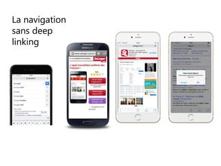 La navigation
sans deep
linking
 