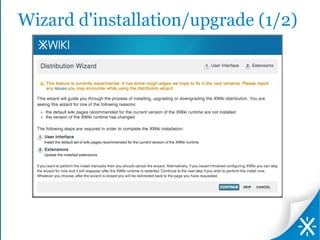 Wizard d'installation/upgrade (1/2)
 