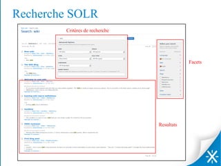 Recherche SOLR
Facets
Resultats
Critères de recherche
 