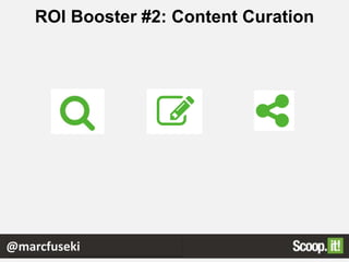 ROI Booster #2: Content Curation
@marcfuseki
 