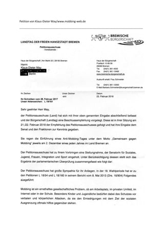 Petition von Klaus-Dieter May/www.mobbing-web.de
-------------------------------------------------------------------------------------------------------------------------------------
 