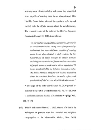 Petition filed in supreme court seeking action against media for communalizing nizamuddin markaz issue