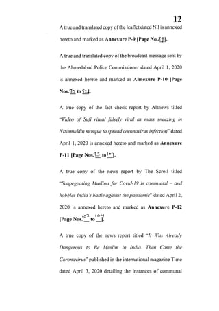 Petition filed in supreme court seeking action against media for communalizing nizamuddin markaz issue